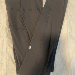 Lululemon Fast and Free High Rise Legging (8) - Graphite Grey